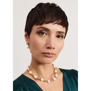Phase Eight Pearl And Knot Necklace